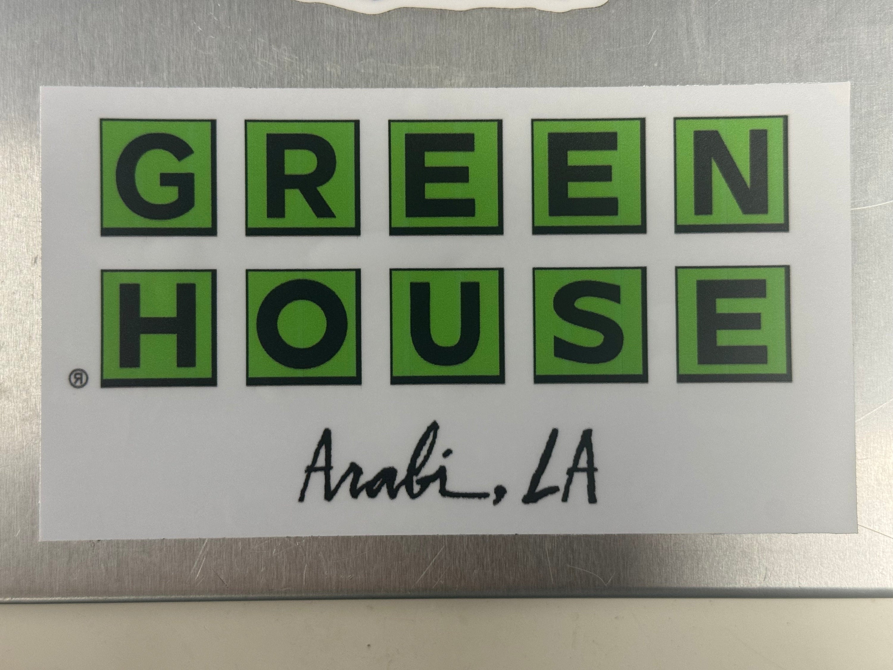 GREEN HOUSE ARABI Official Sticker   (add-on only)