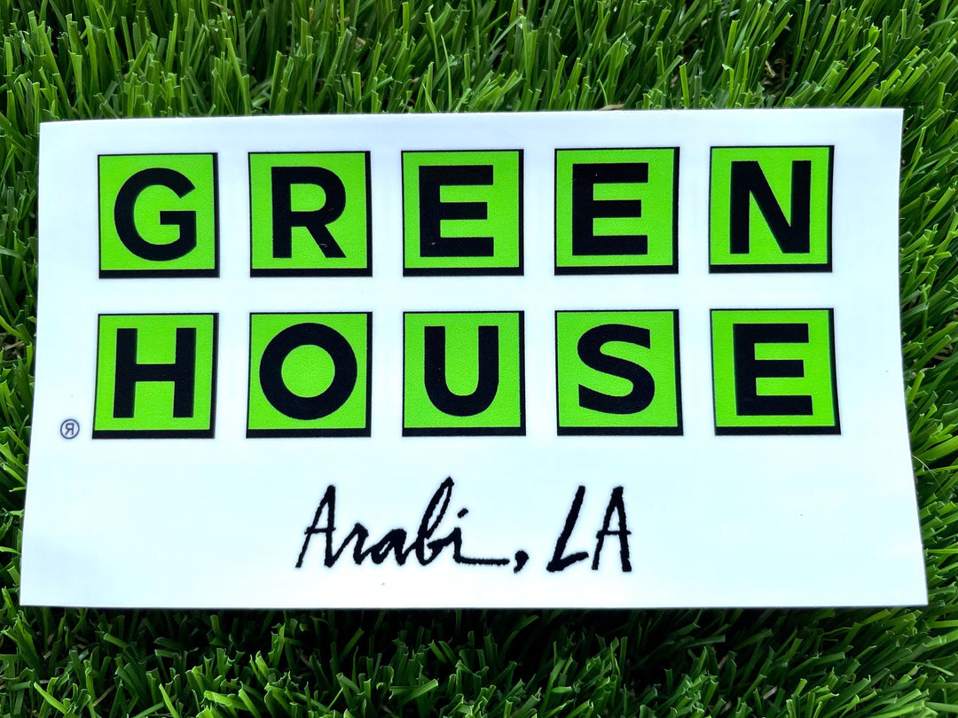 GREEN HOUSE sticker